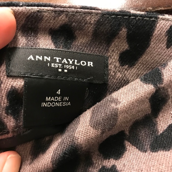 SOLD - Ann Taylor Animal Print Skirt - Picture 3 of 3